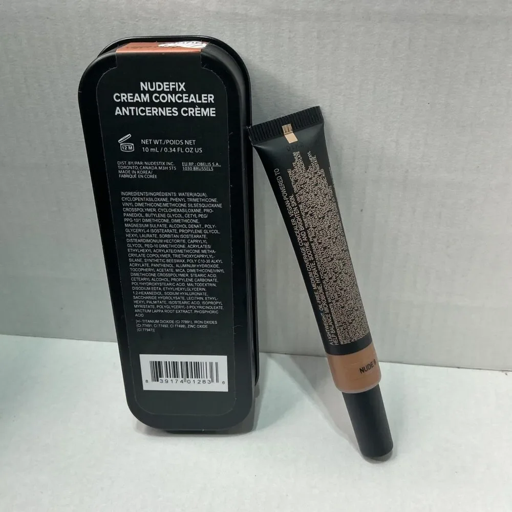 Nudestix Nudefix Cream Concealer Nude 9 With Tin 10ml Long-Lasting Full Coverage